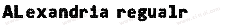 ALexandria regualr字体转换